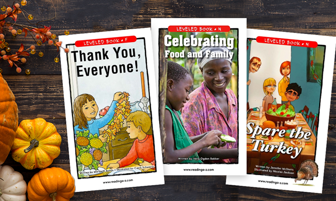 Những cuốn sách hay về chủ đề Thanks Giving trên Raz-Plus